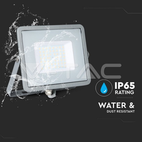 50W LED Прожектор SAMSUNG ЧИП SMD G2 Сиво Тяло 4000К - изглед 13