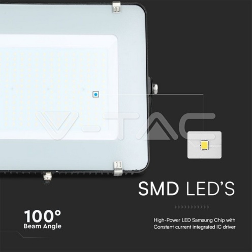 200W LED Прожектор SAMSUNG ЧИП G2 Черно Тяло 4000К 16500Lm - изглед 10