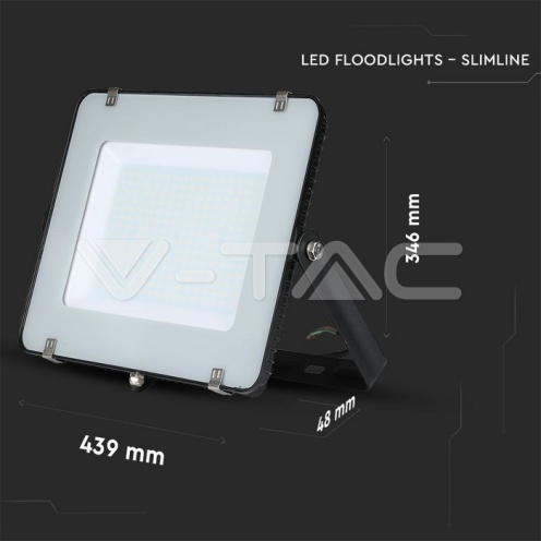 200W LED Прожектор SAMSUNG ЧИП G2 SMD Черно Тяло 6400К - изглед 3