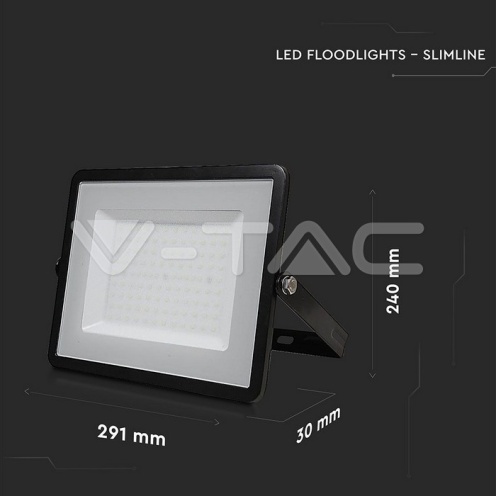 100W LED Прожектор SAMSUNG ЧИП G2 SMD Черно Тяло 3000К - изглед 2 - rZ commerce 100W LED Прожектор SAMSUNG ЧИП G2 SMD Черно Тяло 3000К - изглед 2