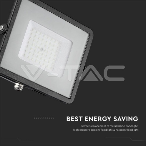 50W LED Прожектор SAMSUNG ЧИП SMD G2 Черно Тяло 4000К - изглед 14