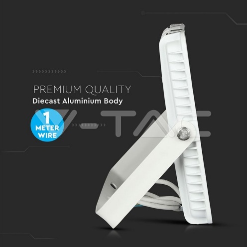 150W LED Прожектор SAMSUNG ЧИП SMD SLIM Бяло Тяло 4000К 120LM/W - изглед 3