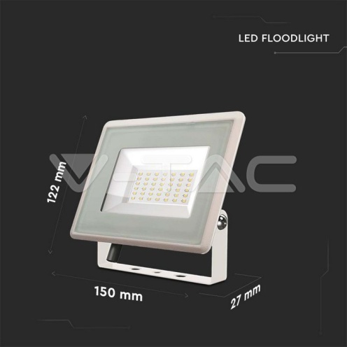 30W LED Прожектор Бяло Тяло 3000K - изглед 7