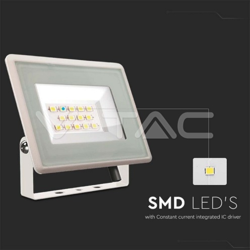 10W LED Прожектор Бяло Тяло 3000K - изглед 2