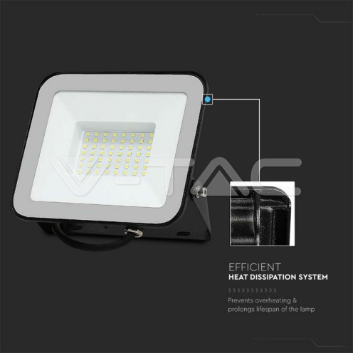 50W LED Прожектор SAMSUNG Чип PRO-S Сиво Тяло 6500К 4270Lm - изглед 3 - rZ commerce 50W LED Прожектор SAMSUNG Чип PRO-S Сиво Тяло 6500К 4270Lm - изглед 3