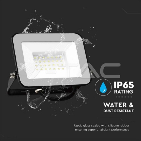 30W LED Прожектор SAMSUNG ЧИП PRO-S Черно Тяло 4000К 2505Lm - изглед 5