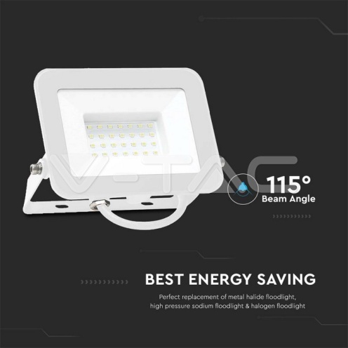 30W LED Прожектор SAMSUNG Чип PRO-S Бяло Тяло 6500К - изглед 4 - rZ commerce 30W LED Прожектор SAMSUNG Чип PRO-S Бяло Тяло 6500К - изглед 4