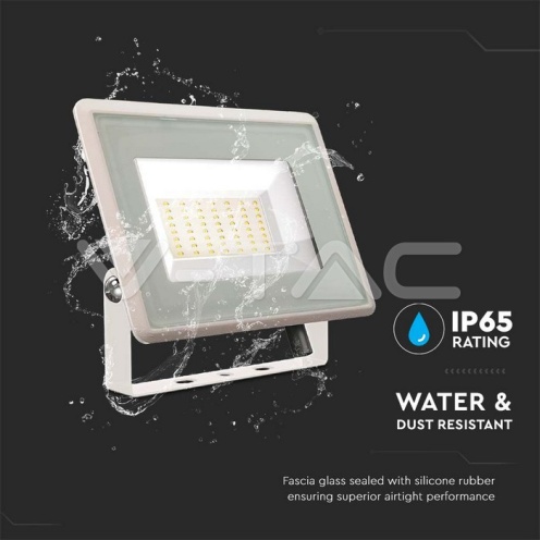 50W LED Прожектор Бяло Тяло 4000K - изглед 5