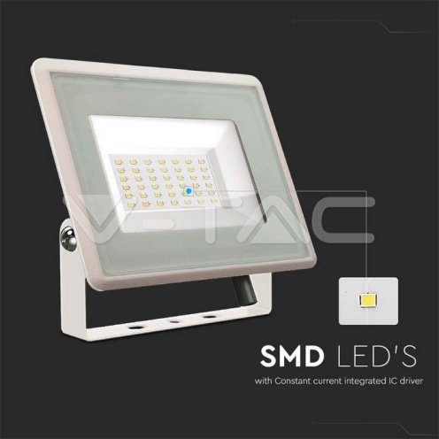 50W LED Прожектор Бяло Тяло 3000K - изглед 2