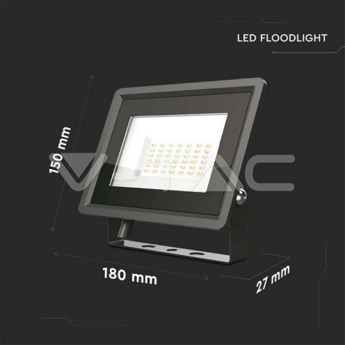 50W LED Прожектор Черно Тяло 3000K - изглед 7