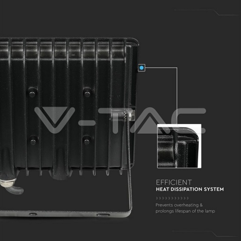 50W LED Прожектор Черно Тяло 4000K - изглед 3