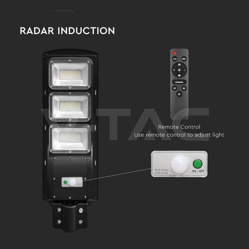 12W LED Соларна Улична Лампа Пластик 6000K Черно Тяло - изглед 12 - rZ commerce 12W LED Соларна Улична Лампа Пластик 6000K Черно Тяло - изглед 12
