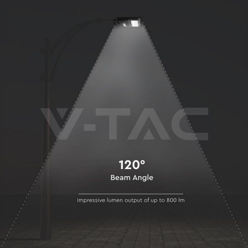 6W LED Соларна Улична Лампа Пластик 6000K Черно Тяло - изглед 11