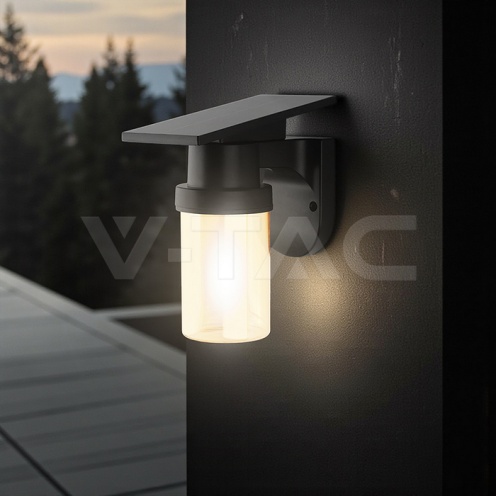 0.9W LED Соларна Стенна 3в1 Черно Тяло С Дистанционно - изглед 10