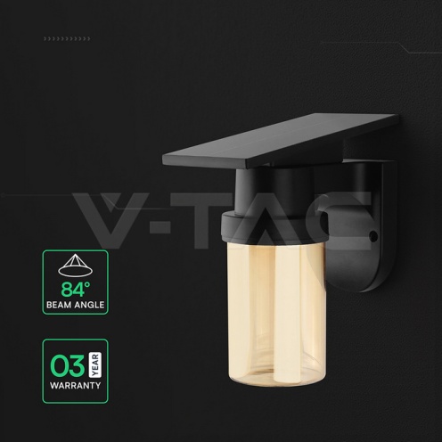 0.9W LED Соларна Стенна 3в1 Черно Тяло С Дистанционно - изглед 4