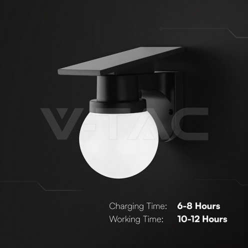 0.9W LED Соларна Стенна 3в1 Черно Тяло IP54 С Дистанционно - изглед 3 - rZ commerce 0.9W LED Соларна Стенна 3в1 Черно Тяло IP54 С Дистанционно - изглед 3