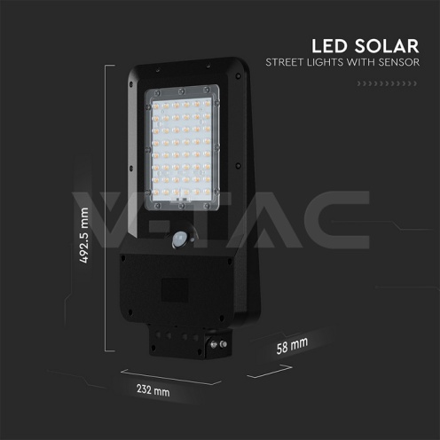 20W LED Соларна Улична Лампа 5400mAh CCT:3IN1 Черно Тяло - изглед 4 - rZ commerce 20W LED Соларна Улична Лампа 5400mAh CCT:3IN1 Черно Тяло - изглед 4