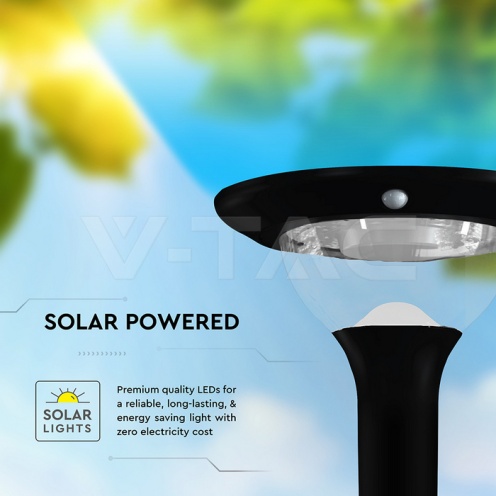 15W LED Соларна Градинско Тяло За Колче 12000mAh 3.2V CCT: 3IN1 Черно Тяло - изглед 10 - rZ commerce 15W LED Соларна Градинско Тяло За Колче 12000mAh 3.2V CCT: 3IN1 Черно Тяло - изглед 10