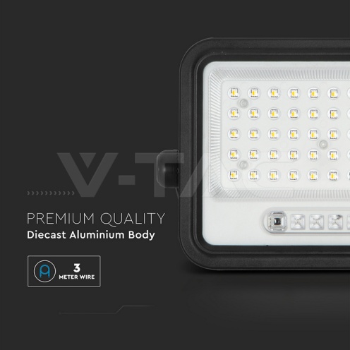 100W LED Соларен Прожектор 2000K-8000K Черно Тяло - изглед 13