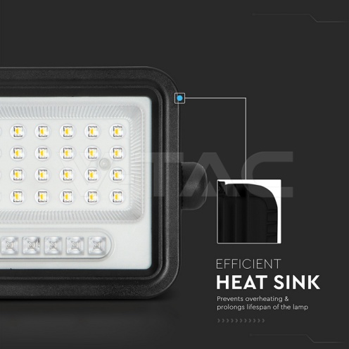 50W LED Соларен Прожектор 2000K-8000K Черно Тяло - изглед 10 - rZ commerce 50W LED Соларен Прожектор 2000K-8000K Черно Тяло - изглед 10