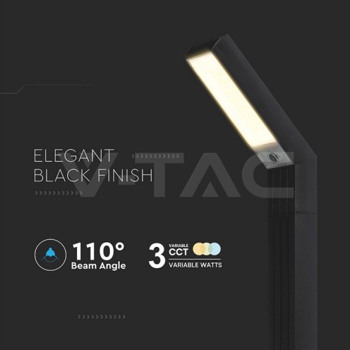 1.5W Соларно Градинско Колче Черно Тяло IP65 - изглед 4