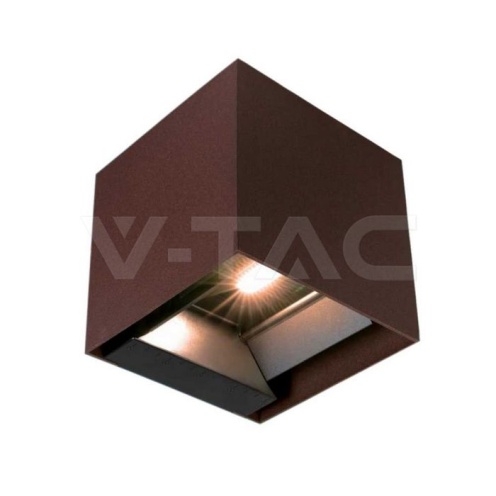 9W LED Соларна Лампа за Стена 3.7V 3 в 1 Кафяво Тяло IP65 - изглед 1
