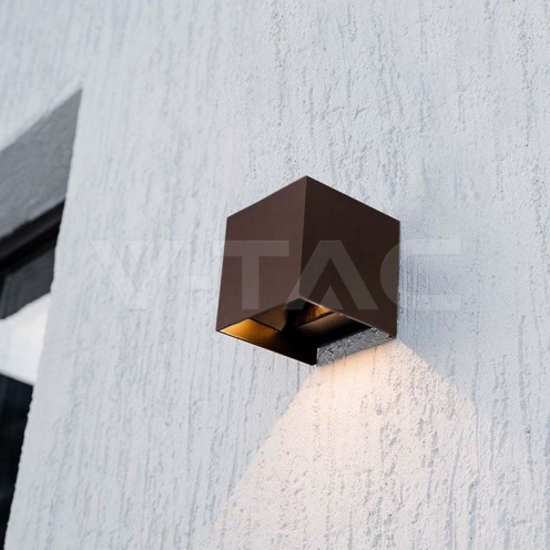 9W LED Соларна Лампа за Стена 3.7V 3 в 1 Кафяво Тяло IP65 - изглед 4