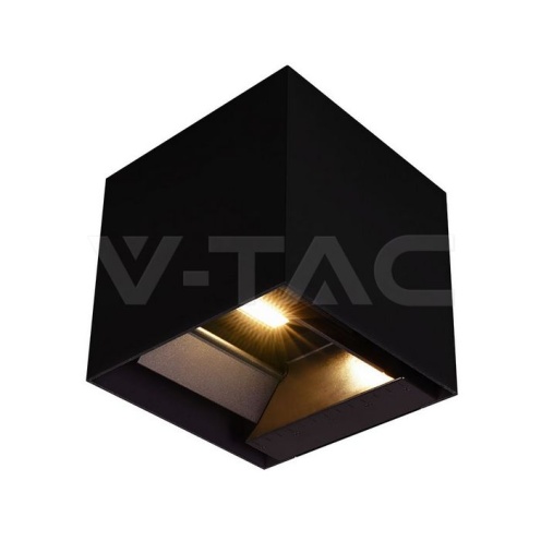9W LED Соларна Стенна Лампа с Батерия 3.7V 3 в 1 Черно Тяло IP65 - изглед 1