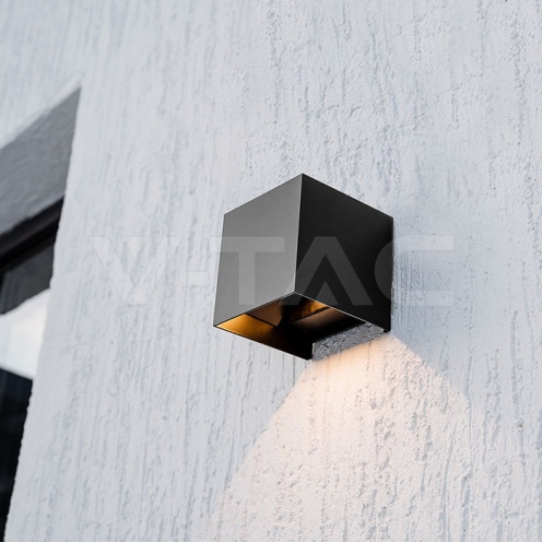 9W LED Соларна Стенна Лампа с Батерия 3.7V 3 в 1 Черно Тяло IP65 - изглед 4