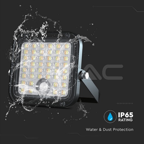 10W LED Соларен Прожектор LiFePo Батерия 3.7V Черен CCT 4000K + 6000K - изглед 5 - rZ commerce 10W LED Соларен Прожектор LiFePo Батерия 3.7V Черен CCT 4000K + 6000K - изглед 5