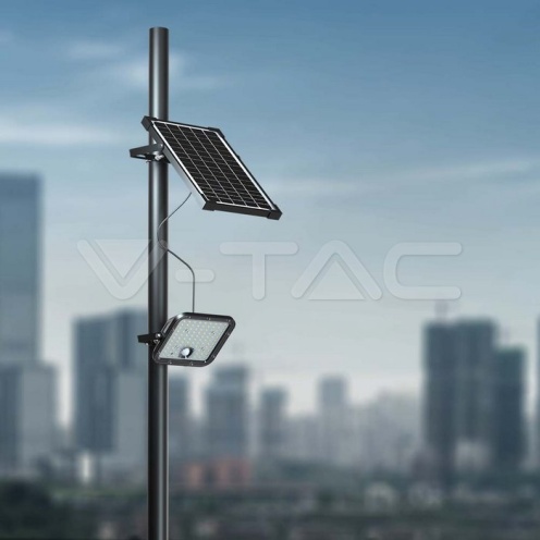 10W LED Соларен Прожектор LiFePo Батерия 3.7V Черен CCT 4000K + 6000K - изглед 9 - rZ commerce 10W LED Соларен Прожектор LiFePo Батерия 3.7V Черен CCT 4000K + 6000K - изглед 9