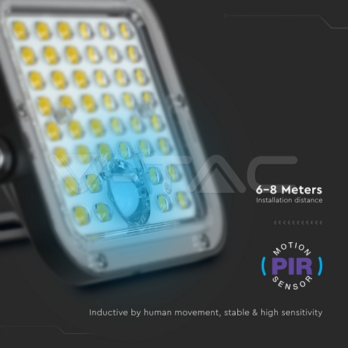 10W LED Соларен Прожектор LiFePo Батерия 3.7V Черен CCT 4000K + 6000K - изглед 2 - rZ commerce 10W LED Соларен Прожектор LiFePo Батерия 3.7V Черен CCT 4000K + 6000K - изглед 2