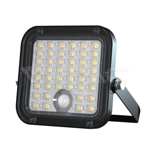 10W LED Соларен Прожектор LiFePo Батерия 3.7V Черен CCT 4000K + 6000K - изглед 1 - rZ commerce 10W LED Соларен Прожектор LiFePo Батерия 3.7V Черен CCT 4000K + 6000K - изглед 1
