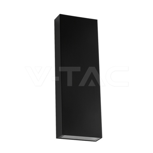 8W Стенна Лампа Нагоре & Надолу Черно Тяло 4000К IP65 - изглед 1