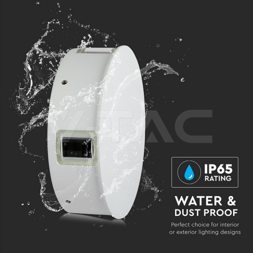 4W Стенна Лампа Бяло Тяло 3000К IP65 - изглед 10