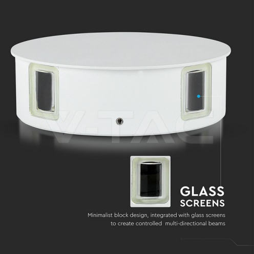 4W Стенна Лампа Бяло Тяло 3000К IP65 - изглед 9