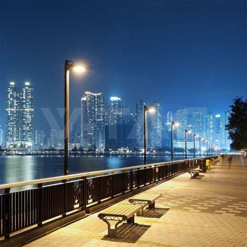 8W LED Соларна Улична Лампа Пластик 6000K Черно Тяло - изглед 5