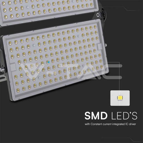 500W LED Прожектор С Кабел (1M) 6500K Черно Тяло IP65 120LM/W - изглед 4
