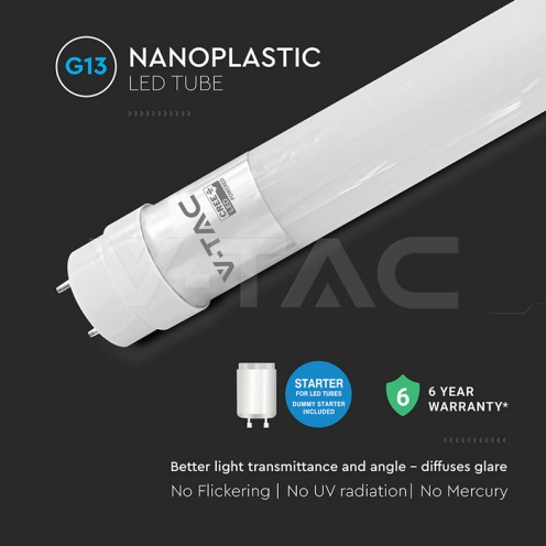 LED Пура CREE Чип 60cm 9W G13 Пластик 6400K - изглед 3 - rZ commerce LED Пура CREE Чип 60cm 9W G13 Пластик 6400K - изглед 3