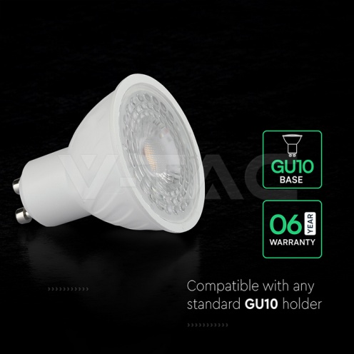 LED Крушка CREE ЧИП 6W GU10 SMD Пластик 110° 6400K - изглед 3 - rZ commerce LED Крушка CREE ЧИП 6W GU10 SMD Пластик 110° 6400K - изглед 3