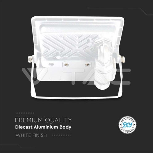 30W LED Прожектор PIR Сензор SAMSUNG ЧИП Бяло Тяло 4000К - изглед 11