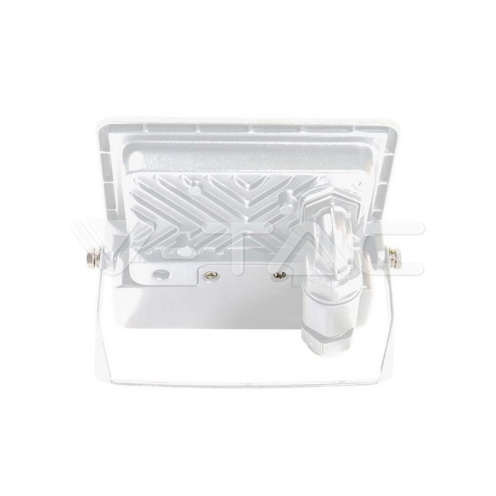 10W LED Прожектор PIR Сензор SAMSUNG ЧИП Бяло Тяло 4000К - изглед 5
