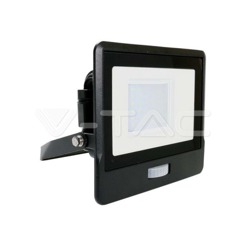 30W LED Прожектор PIR Сензор SAMSUNG ЧИП Черно Тяло 6400К - изглед 1 - rZ commerce 30W LED Прожектор PIR Сензор SAMSUNG ЧИП Черно Тяло 6400К - изглед 1