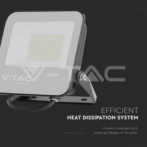 50W LED Прожектор SAMSUNG ЧИП черно тяло 6400К 185LM/W - изглед 3 - rZ commerce 50W LED Прожектор SAMSUNG ЧИП черно тяло 6400К 185LM/W - изглед 3