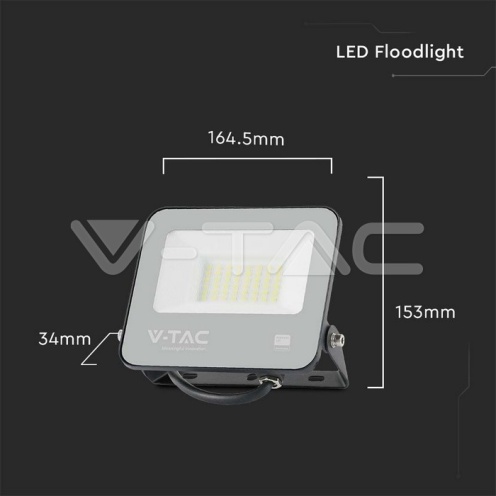 30W LED Прожектор SAMSUNG Чип черно тяло 4000K 185lm/W - изглед 7
