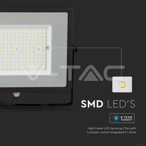 100W LED Прожектор SAMSUNG ЧИП G2 SMD SLIM Черно Тяло 4000К 120LM/W - изглед 11 - rZ commerce 100W LED Прожектор SAMSUNG ЧИП G2 SMD SLIM Черно Тяло 4000К 120LM/W - изглед 11