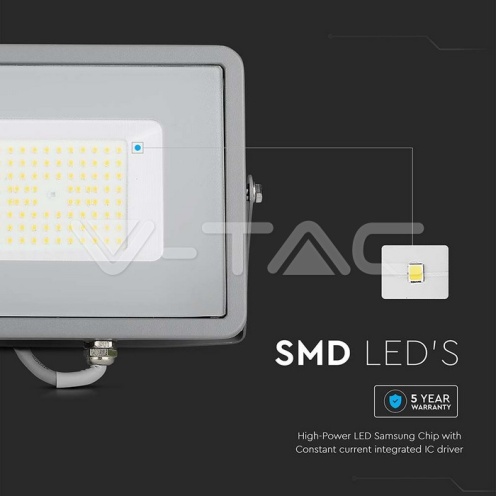 50W LED Прожектор SAMSUNG ЧИП SMD G2 SLIM Сиво Тяло 4000К - изглед 11 - rZ commerce 50W LED Прожектор SAMSUNG ЧИП SMD G2 SLIM Сиво Тяло 4000К - изглед 11