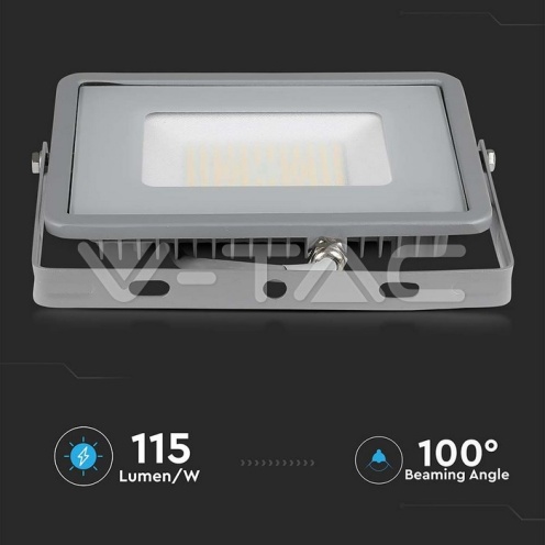50W LED Прожектор SAMSUNG ЧИП SMD G2 SLIM Сиво Тяло 4000К - изглед 3 - rZ commerce 50W LED Прожектор SAMSUNG ЧИП SMD G2 SLIM Сиво Тяло 4000К - изглед 3
