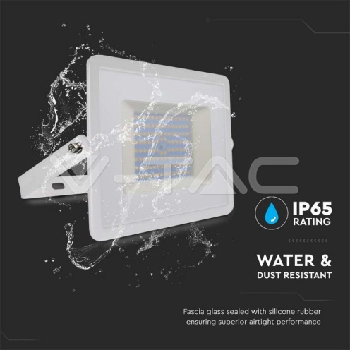 100W LED Прожектор Е-Series G2 Бяло Тяло 3000K - изглед 5