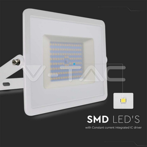 100W LED Прожектор Е-Series G2 Бяло Тяло 4000K - изглед 2